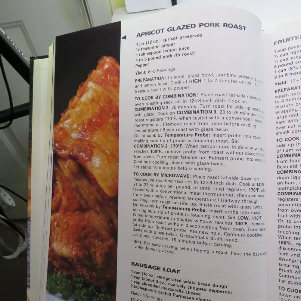 JCPenney Convection Microwave Oven Cookbook 1985 Hardback